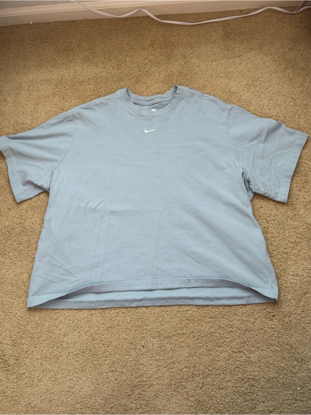 Nike Women's Boxy T-Shirt Light Armory Blue/White